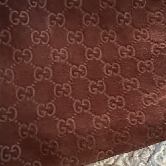 SUEDE Gucci Dark Brown Monogram Shoulder Bag - Picture 7 of 13